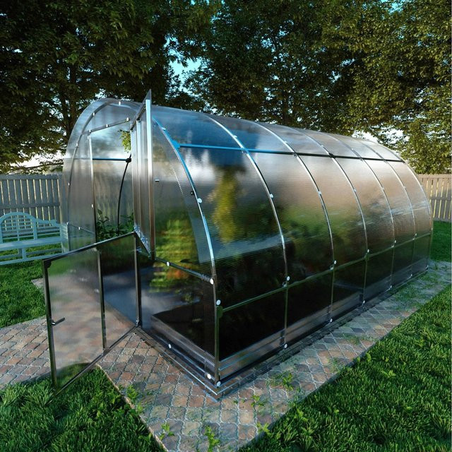 KLASIKA Gartenhaus KLASIKA TUBE EXTRA Gewächshaus mit 4 mm Polycarbonatabdeckung B x T: 4 x 3 m - Bild 1