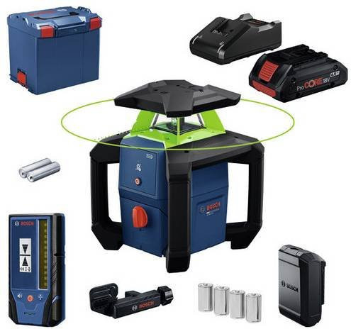 Bosch Professional Rotationslaser GRL18V-3-31G mit Akku ProCORE18V 4.0Ah in L-BOXX, Blau - Bild 1