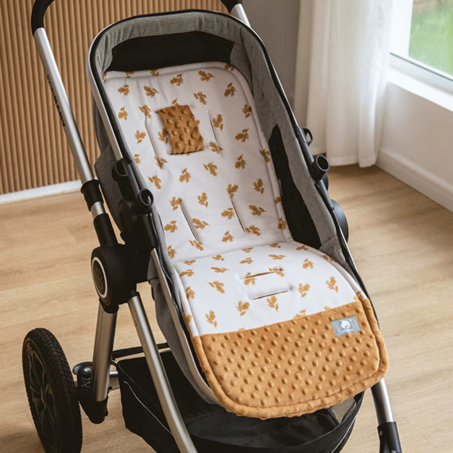 HOUSBAY Baby Kinderwagen Kissen aus Baumwolle, atmungsaktive Matratze für Kinderwagen, Auto und Trolley, Grün - Bild 1