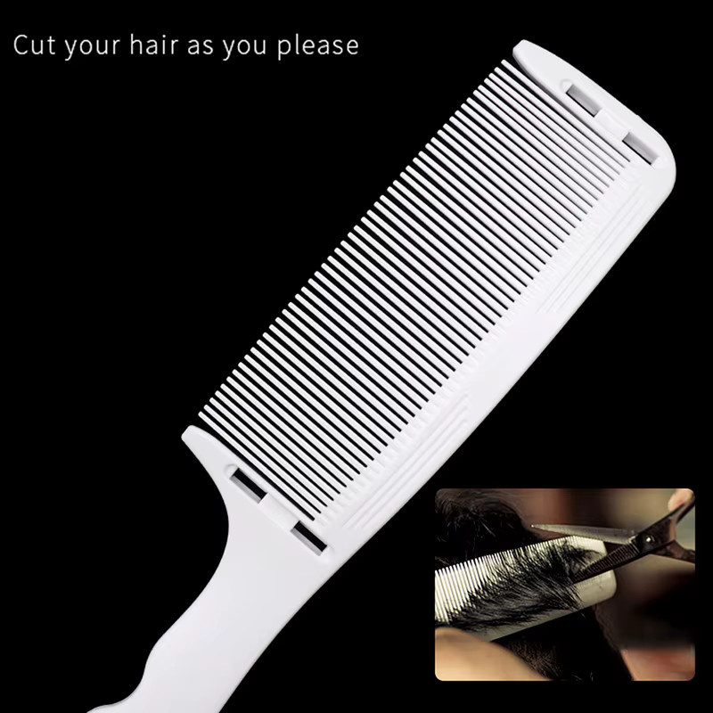 HNKMP Haarschneidekamm, antistatischer Friseur-Flachkamm mit Lineal, Unisex - Bild 3