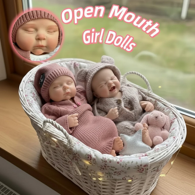 CatDoneca Bebe Reborn Silikon-Mädchenpuppe, 18 Zoll, 1-teiliges Set - Bild 1