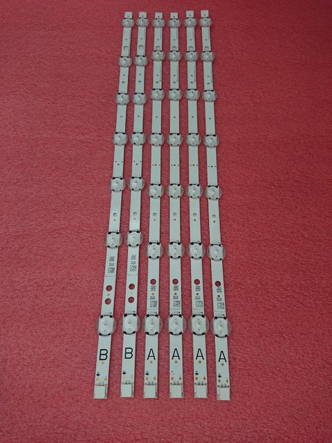 LED Hintergrundbeleuchtung Streifen für Toshiba TV Modelle 49U6763DB 49U5863DB 49U6763DA 49U5663DB 49U5766DB U49H700 VES490QNDL-2D-N11 VES490QNDS-2D-U11 SMD LED - Bild 1