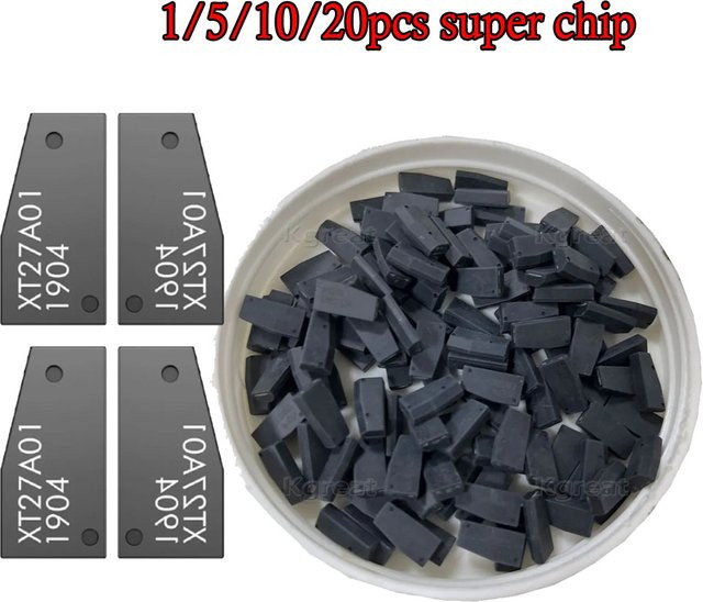 VVDI Super Chip XT27 Transponder in Schwarz für ID46, ID40, ID43, ID4D, ID8C, ID8A, T3, ID47 und ID8A mit VVDI2 und VVDI Schlüssel Werkzeug - Bild 1