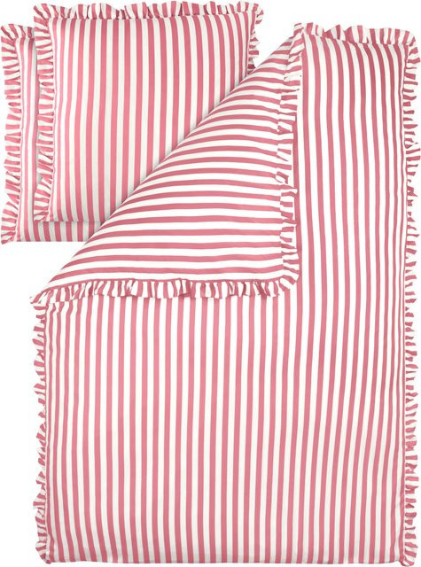 LIVARNO Bettwäsche Mikrofaser Satin mit Palmenmuster in Blau und Multicolour, Set bestehend aus 1x Bettbezug (200 x 220 cm) und 2x Kissenbezug (80 x 80 cm) - Bild 1