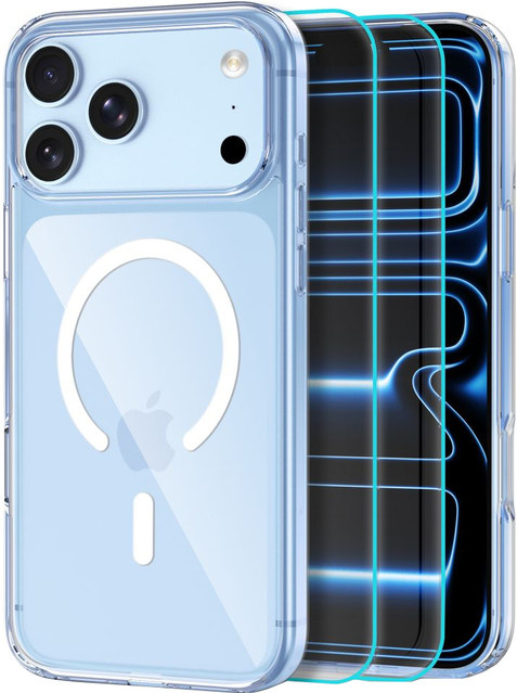 Tech-Protect Flexair Hybrid MagSafe-Hülle mit Displayschutz für Apple iPhone 18 Pro und iPhone 17 Pro, Transparent - Bild 1