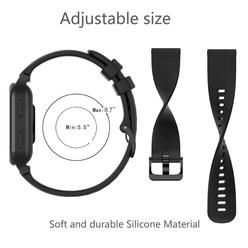 Samsung Uhrenarmband Silikon, Schwarz, Unisex - Bild 3