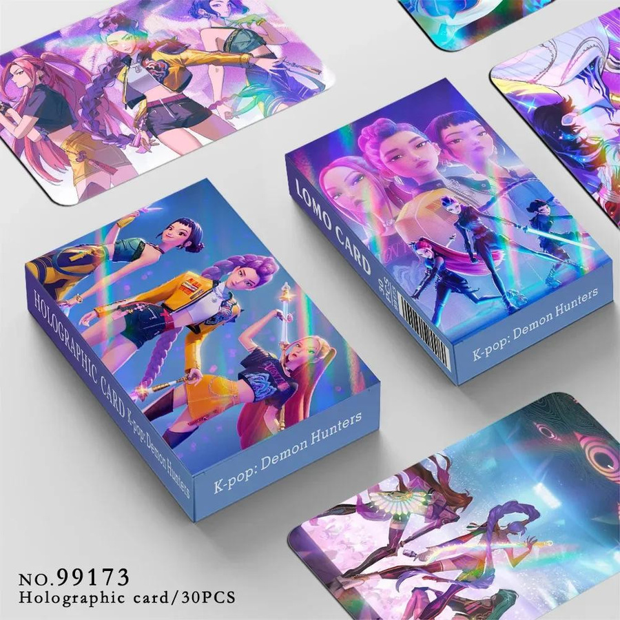Fashnics Kpop Dämonenjäger Laserkarte Anime Sammelkarten 92/30-teiliges Set - Bild 5