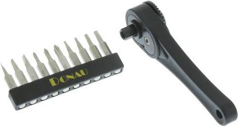 Donau Elektronik MBS10 Bit-Ratsche 5/32 (4 mm) in Schwarz, Länge: 92 mm - Bild 1