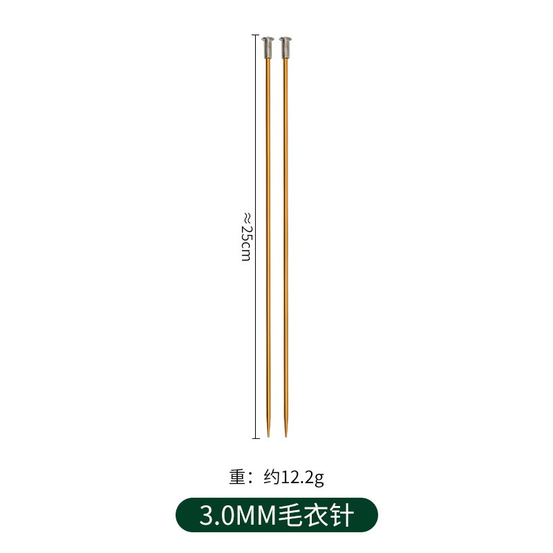 NOTIONSLAND Stricknadel aus Aluminiumoxid in Multicolor, Länge: 25 cm, Durchmesser: 3,0 mm bis 10,0 mm - Bild 4