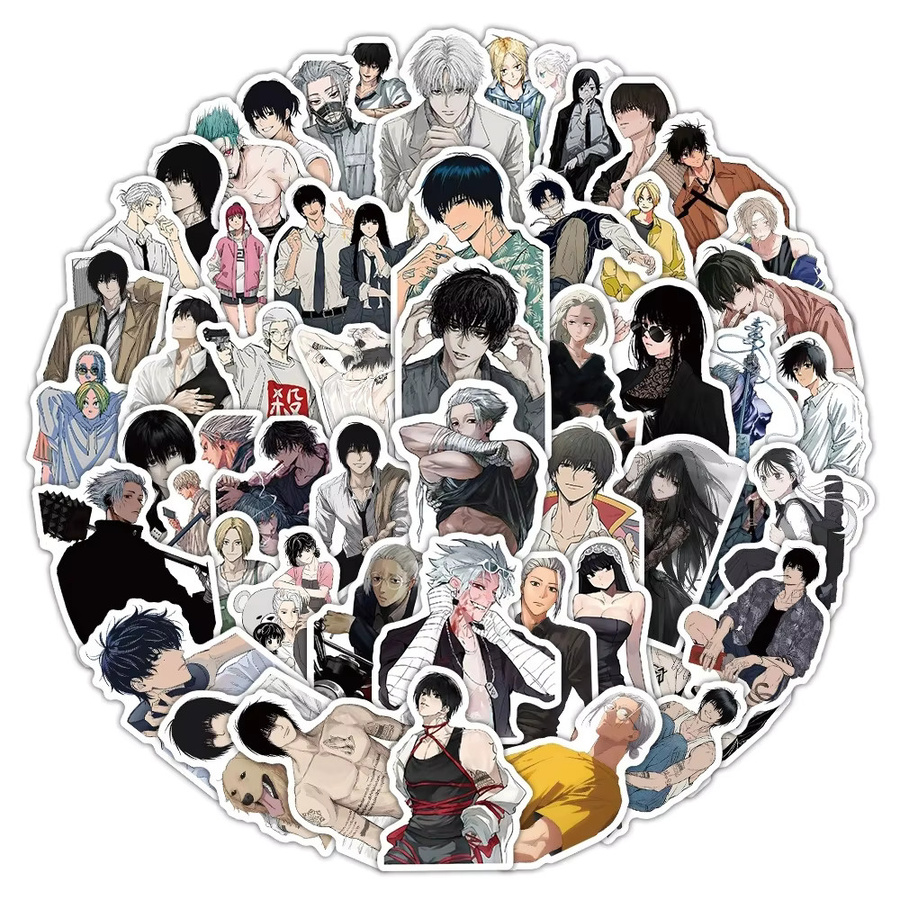 Bandai Sakamoto Days Anime-Charakter-Aufkleber, Bunt / Mehrfarbig, Set / Bundle - Bild 2