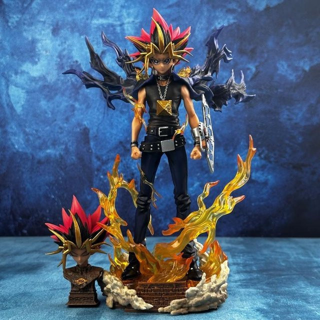 Yiran toy 1 Yu-Gi-Oh! Yugi Muto Zweiköpfiges Duellmonster, Sammlerfigur, 28cm, schwarz, ab 18 Jahre - Bild 1