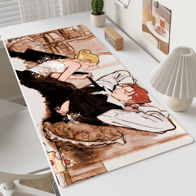 Lockedge Mauspad Manga Design rutschfest und verdickt in Multicolour für Gaming und Büro - Bild 1