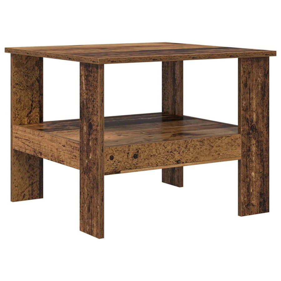 vidaXL Couchtisch aus Altholz in Braun, B/T/H: 57 x 55 x 45 cm - Bild 2