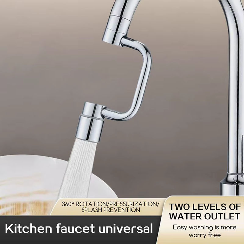 Multiyilego 1080 Grad rotierender Wasserhahn-Verlängerungsarm für Badezimmer und Küche - Bild 4