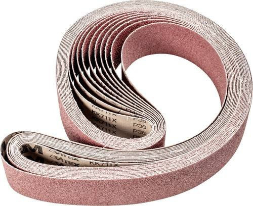 PFERD Korund Schleifband für Bandschleifer, Körnung 36, braun, 10 Stück, B: 7,5 cm, L: 200 cm - Bild 1