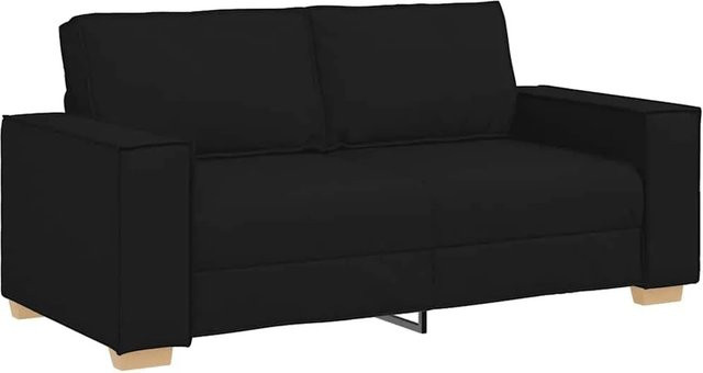 vidaXL 2-Sitzer Sofa Schwarz Modern mit Stoffbezug B/T/H: 180 x 78 x 84 cm - Bild 1