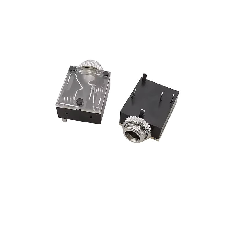 PJ-324M 5-polige 3,5mm Stereo-Audio-Buchse für Kopfhörer, Schwarz - Bild 2