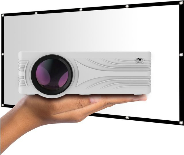 LA VAGUE LED-Projektor Bundle in Weiß inklusive LV-STA100FP und LV-HD200 - Bild 1