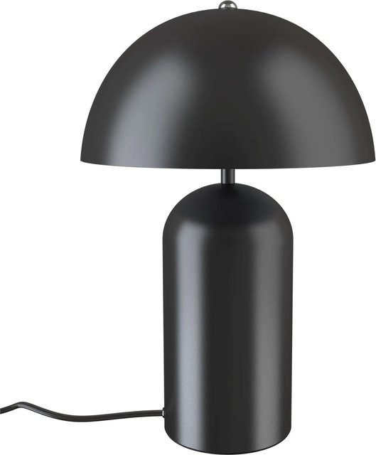 tectake Retro Tischlampe im Pilzdesign im 70er Jahre Stil, Schwarz, B/T/H: 25 x 25 x 37 cm - Bild 1