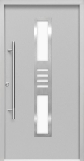 Splendoor Haustür Thermospace Köln Modern mit Glaseinsatz, Grau, B: 100 cm, H: 210 cm, Anschlag Links - Bild 1