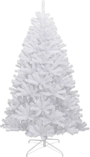 vidaXL Künstlicher Weihnachtsbaum Modell 3, beschneit, Farbe: Weiß, Höhe: 180 cm - Bild 1