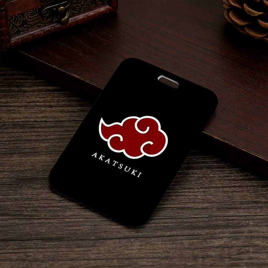 Transparenter Kartenhalter Naruto Akatsuki Itachi Sharingan aus Kunststoff in Schwarz für Ausweise und Schlüsselbänder - Bild 5