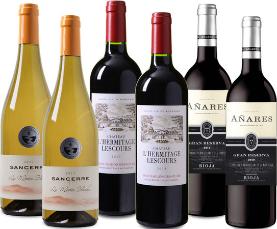 Wein Probierpaket für Gourmets dieweinboerse.de 6 x 0,75 l