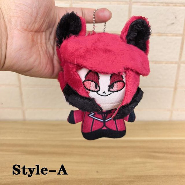 Yiran toy Hazbin Hotel Alastor Plüschtier, Schlüsselanhänger, 12 cm - Bild 1