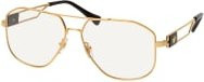 Versace VE 1287 Korrektionsbrille, Aviator, Metall, Gold, Unisex - Bild 1