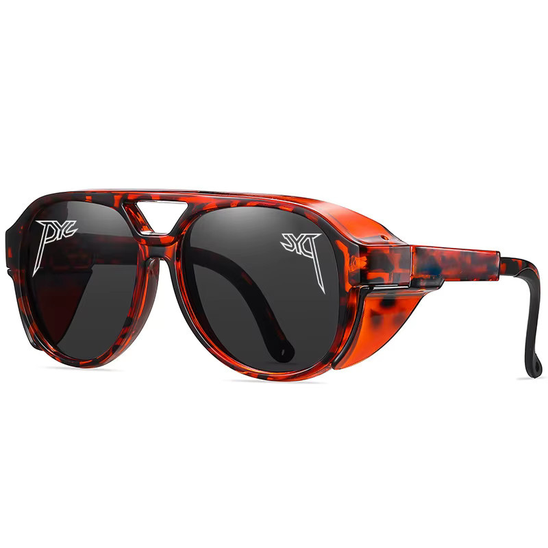 PYC JYQ Sonnenbrille Steampunk, Vollrand, Kunststoff - Bild 2