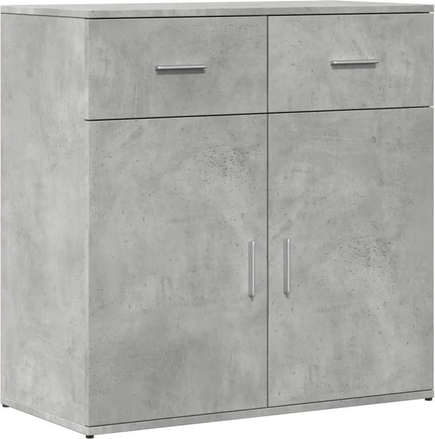 vidaXL Sideboard aus Holzwerkstoff in Betongrau, B/T/H: 79 x 38 x 80 cm - Bild 1