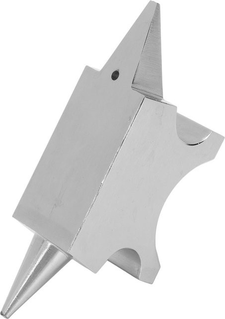 Doppelseitige Hornamboss-Schmiedeplattform aus Edelstahl in Silber für Deine DIY-Schmuckverarbeitung - Bild 1