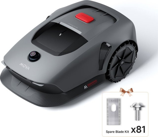 Dreame Mova 600 KIT Rasenmähroboter mit GPS und Wireless-Technologie, Schwarz/Grau, für Flächen bis 600 m²