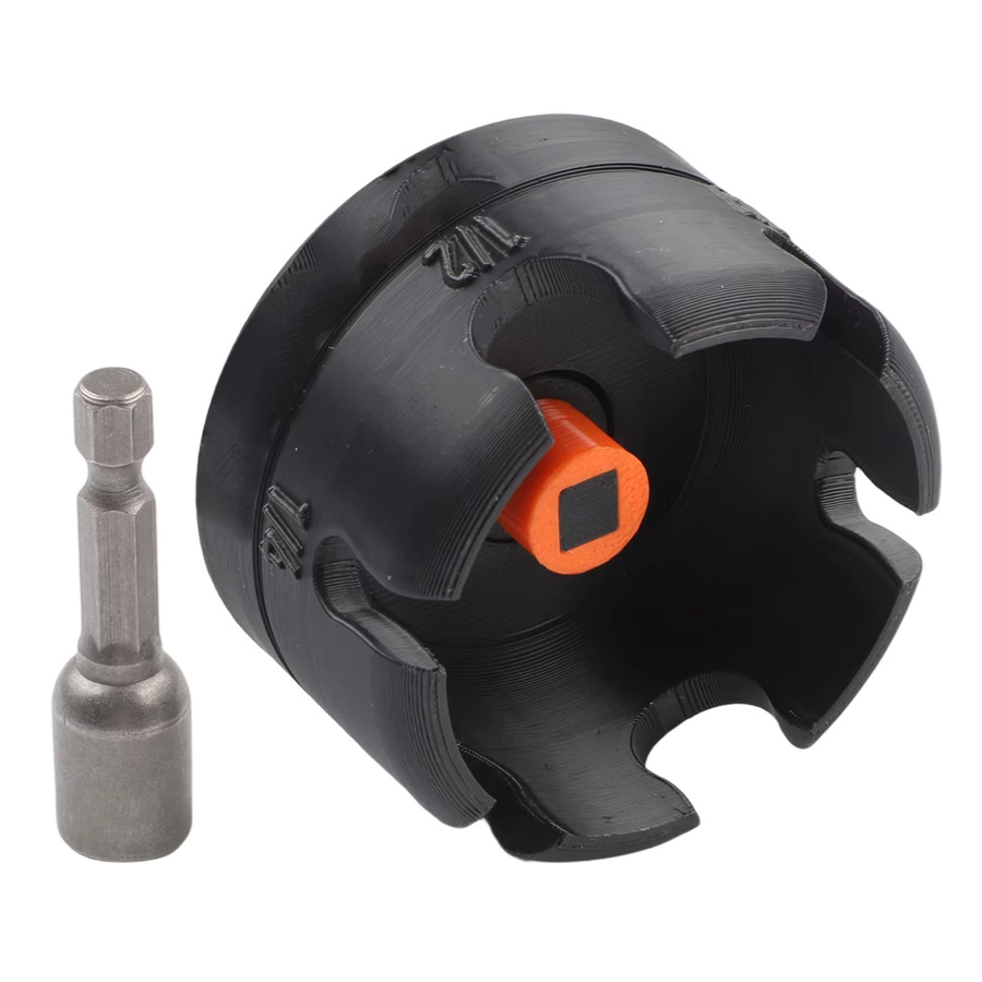 DAZZLEEX Mutter-Reißverschluss-Bohrer zur schnellen Installation und Entfernung von Muttern für 1/4 Zoll, 3/8 Zoll und 1/2 Zoll sowie zur Bolzenextraktion - Bild 2