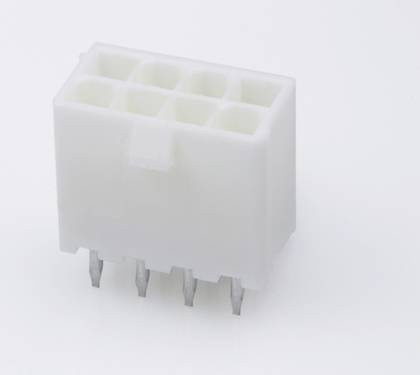 Molex Einbau-Buchsenleiste Standard in Weiß mit Goldkontakten, 8 Polzahl, Rastermaß: 4.20 mm, Artikelnummer 39310088 - Bild 1