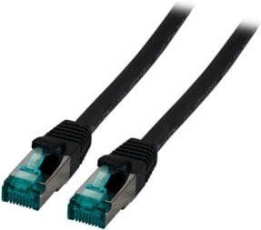 EFB-Elektronik Patchkabel Cat.6A S/FTP RJ45 Ethernet/LAN in Schwarz, Länge: 2 m - Bild 1