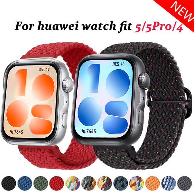 CRESTED Uhrenarmband Nylon, elastisch, für Huawei Watch Fit 5/5 Pro - Bild 1
