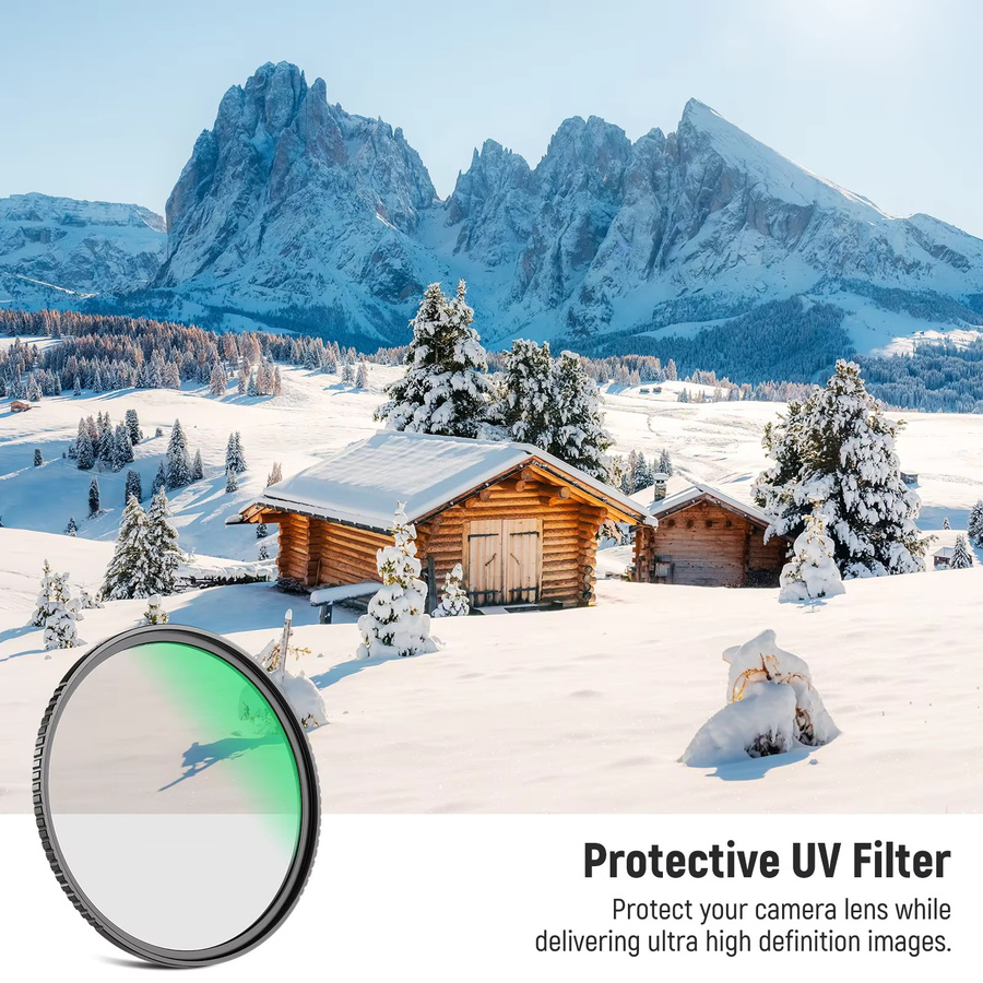 NEEWER MC UV-Filter Ultra Slim HD Optik mit Mehrfachbeschichtung für Ultraviolett-Schutz, transparent - Bild 2