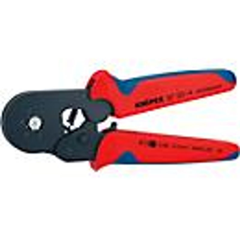 Knipex Selbsteinstellende Crimpzange 97 53 04 für Aderendhülsen mit Seiteneinführung, rot/blau - Bild 5