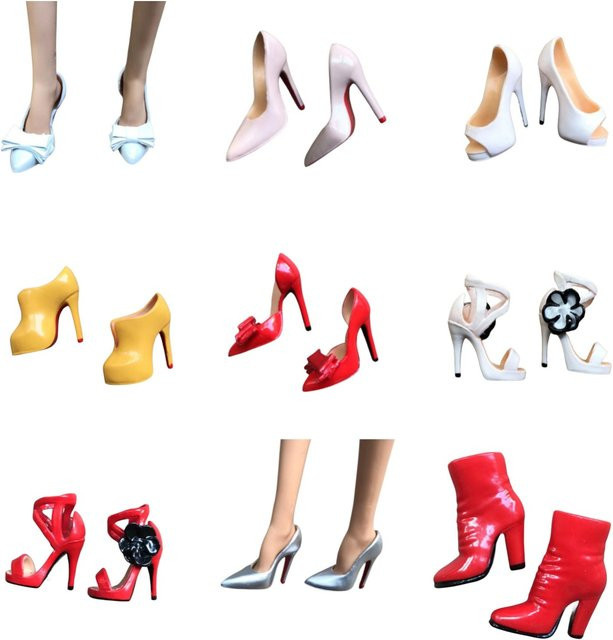MENGF Puppenschuhe, Puppensandalen, High Kneels Stiefel, Zubehör - Bild 1