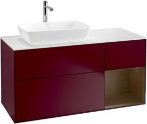 V&B Waschtischunterschrank Finion mit Wandbeleuchtung, Farbe: Weiß, Breite: 120 cm, Tiefe: 50,1 cm, Höhe: 50,1 cm - Bild 1