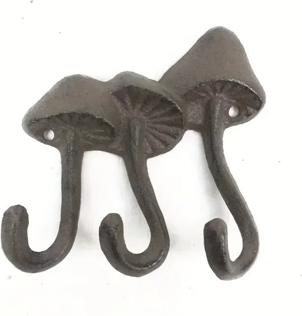Pilz-Wandhaken aus Gusseisen im traditionellen Stil für Küche und Badezimmer - Bild 1