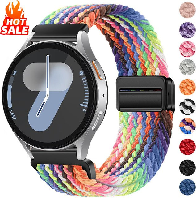 CAOWTAN Uhrenarmband Nylon, Magnetisch, Multicolor, Unisex - Bild 1