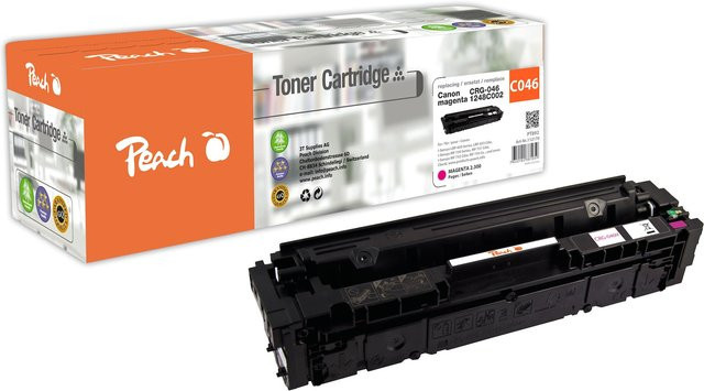 Peach HP 046 m Toner Schwarz, wiederaufbereitet, passend für Canon i-SENSYS LBP-650, LBP-653 Cdw und LBP-654 Cdw - Bild 1