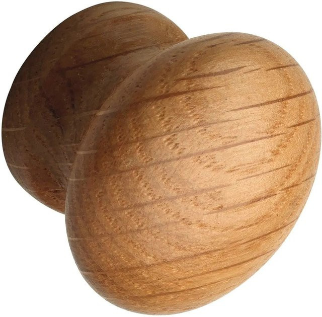 Alles im Griff Möbelknopf Anu in Eiche Lackiert, Durchmesser: 3,5 cm, Tiefe: 2,8 cm - Bild 1