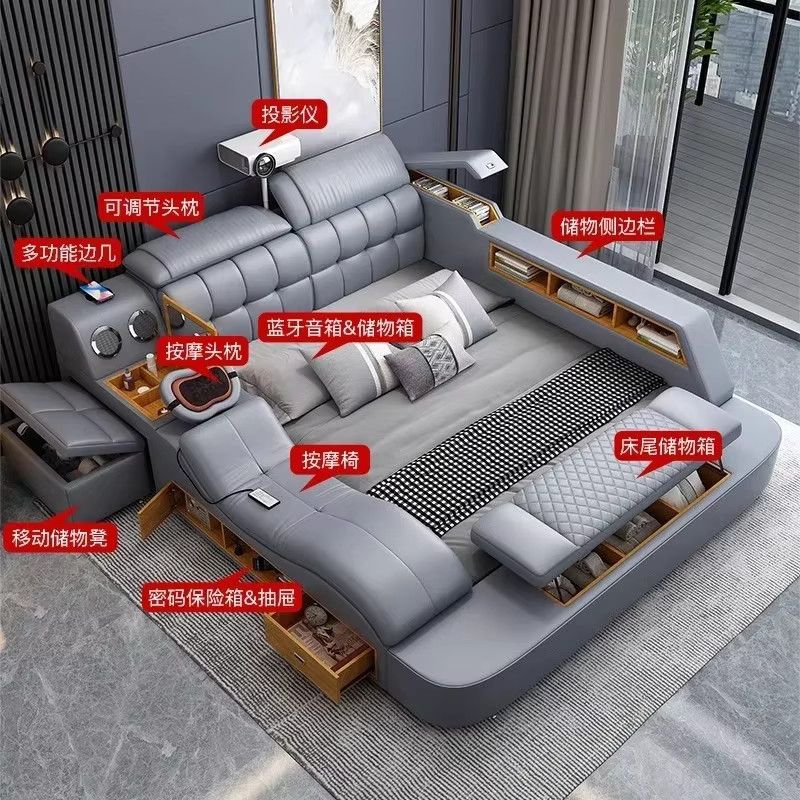 MLG King-Size-Doppelbett im modernen Stil für 2 Personen, B/T/H: 180 x 200 cm - Bild 2