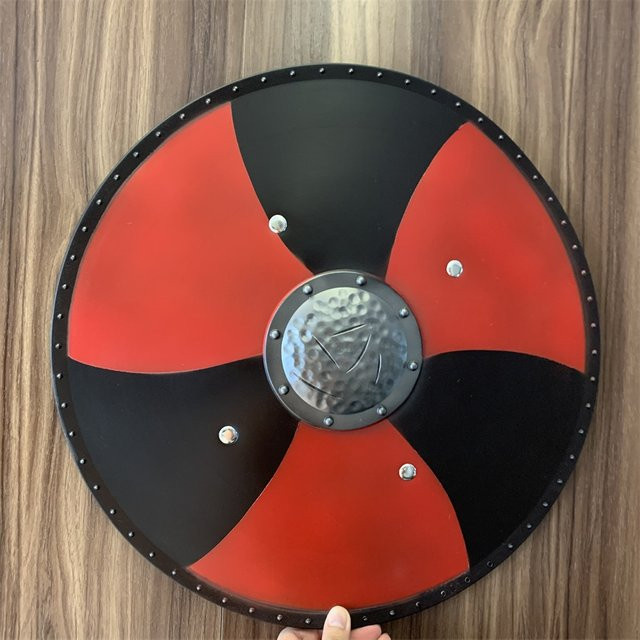 LeiNingYuan Wikinger Rundschild, Ritter, Rot, Kunststoff - Bild 1