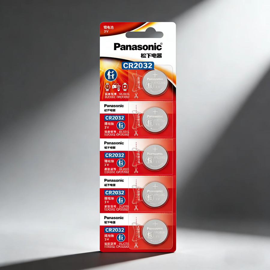 Panasonic CR2032 3V Lithium-Knopfzellen in Silber für Uhren, Spielzeug und Fernbedienungen - Bild 3