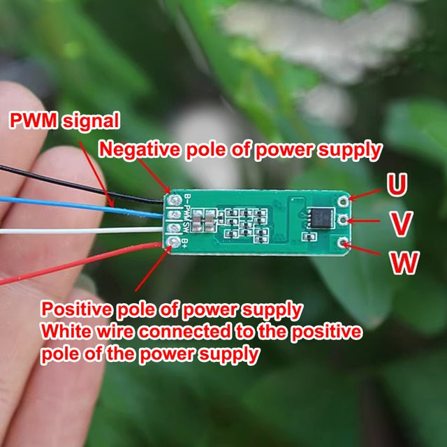 Mini 2S Bürstenloser Motor Treiber 7A-15A Elektrischer Regler für Modellflugzeuge in Grün - Bild 1
