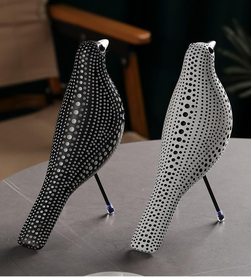 Moderne Vogelfigur Skulptur aus Harz von Household supplies MH als Deko-Statue für Tisch und Regal - Bild 3